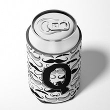 Load image into Gallery viewer, Letter Q Moustache Initial Can or Bottle Hugger CJ2009-QCC