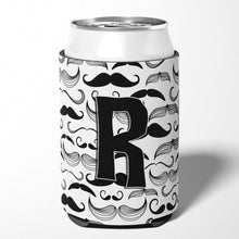 Load image into Gallery viewer, Letter R Moustache Initial Can or Bottle Hugger CJ2009-RCC
