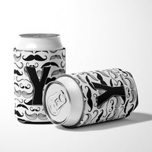 Load image into Gallery viewer, Letter Y Moustache Initial Can or Bottle Hugger CJ2009-YCC