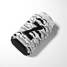 Load image into Gallery viewer, Letter Z Moustache Initial Can or Bottle Hugger CJ2009-ZCC