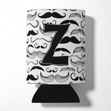 Load image into Gallery viewer, Letter Z Moustache Initial Can or Bottle Hugger CJ2009-ZCC