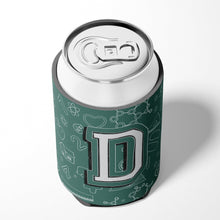 Load image into Gallery viewer, Letter D Back to School Initial Can or Bottle Hugger CJ2010-DCC