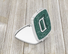 Load image into Gallery viewer, Letter D Back to School Initial Compact Mirror – Stylish Purse Mirror with Artistic Covers CJ2010-DSCM