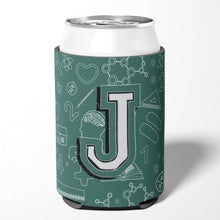 Load image into Gallery viewer, Letter J Back to School Initial Can or Bottle Hugger CJ2010-JCC