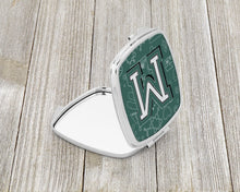 Load image into Gallery viewer, Letter M Back to School Initial Compact Mirror – Stylish Purse Mirror with Artistic Covers CJ2010-MSCM