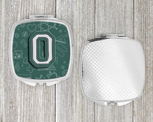 Load image into Gallery viewer, Letter O Back to School Initial Compact Mirror – Stylish Purse Mirror with Artistic Covers CJ2010-OSCM