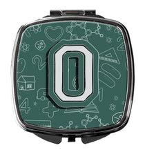 Load image into Gallery viewer, Letter O Back to School Initial Compact Mirror – Stylish Purse Mirror with Artistic Covers CJ2010-OSCM