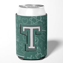 Load image into Gallery viewer, Letter T Back to School Initial Can or Bottle Hugger CJ2010-TCC