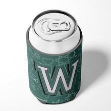 Load image into Gallery viewer, Letter W Back to School Initial Can or Bottle Hugger CJ2010-WCC