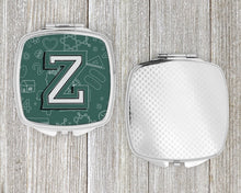 Load image into Gallery viewer, Letter Z Back to School Initial Compact Mirror – Stylish Purse Mirror with Artistic Covers CJ2010-ZSCM