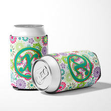 Load image into Gallery viewer, Letter X Flowers Pink Teal Green Initial Can or Bottle Hugger CJ2011-XCC