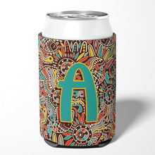 Load image into Gallery viewer, Letter A Retro Tribal Alphabet Initial Can or Bottle Hugger CJ2013-ACC