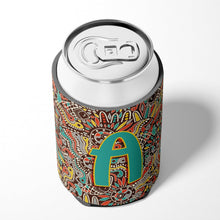 Load image into Gallery viewer, Letter A Retro Tribal Alphabet Initial Can or Bottle Hugger CJ2013-ACC