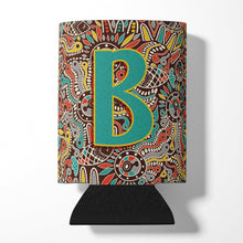 Load image into Gallery viewer, Letter B Retro Tribal Alphabet Initial Can or Bottle Hugger CJ2013-BCC
