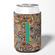 Load image into Gallery viewer, Letter I Retro Tribal Alphabet Initial Can or Bottle Hugger CJ2013-ICC