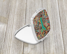Load image into Gallery viewer, Letter Y Retro Tribal Alphabet Initial Compact Mirror – Stylish Purse Mirror with Artistic Covers CJ2013-YSCM
