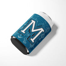 Load image into Gallery viewer, Letter M Sea Doodles Initial Alphabet Can or Bottle Hugger CJ2014-MCC