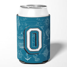 Load image into Gallery viewer, Letter O Sea Doodles Initial Alphabet Can or Bottle Hugger CJ2014-OCC