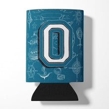 Load image into Gallery viewer, Letter O Sea Doodles Initial Alphabet Can or Bottle Hugger CJ2014-OCC