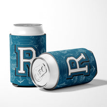 Load image into Gallery viewer, Letter R Sea Doodles Initial Alphabet Can or Bottle Hugger CJ2014-RCC