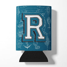 Load image into Gallery viewer, Letter R Sea Doodles Initial Alphabet Can or Bottle Hugger CJ2014-RCC