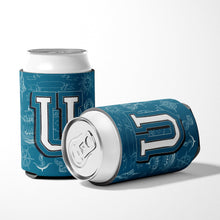 Load image into Gallery viewer, Letter U Sea Doodles Initial Alphabet Can or Bottle Hugger CJ2014-UCC