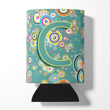 Load image into Gallery viewer, Letter C Circle Circle Teal Initial Alphabet Can or Bottle Hugger CJ2015-CCC