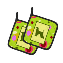 Load image into Gallery viewer, Afghan Hound Pot Holders - Set of 2 - Heat-Resistant Kitchen Essentials CK1002PTHD