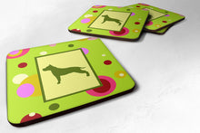 Load image into Gallery viewer, Staffie Coasters - Set of 4 Lightweight Foam, Absorbent Drink Coasters