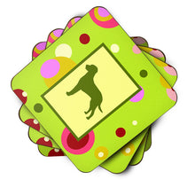 Load image into Gallery viewer, Curly Coated Retriever Coasters - Set of 4 Lightweight Foam, Absorbent Drink Coasters