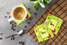 Load image into Gallery viewer, Dachshund Coasters - Set of 4 Lightweight Foam, Absorbent Drink Coasters