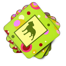 Load image into Gallery viewer, Staffie Coasters - Set of 4 Lightweight Foam, Absorbent Drink Coasters
