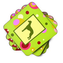 Load image into Gallery viewer, Whippet Coasters - Set of 4 Lightweight Foam, Absorbent Drink Coasters