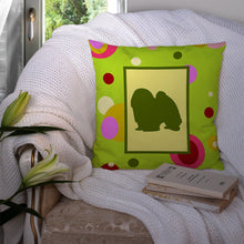 Load image into Gallery viewer, Japanese Chin Throw Pillow - 14x14 Decorative Pillow – Art for Your Home &amp; Patio