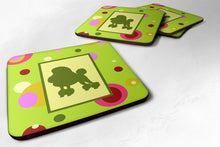 Load image into Gallery viewer, Poodle Coasters - Set of 4 Lightweight Foam, Absorbent Drink Coasters