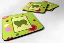 Load image into Gallery viewer, American Eskimo Coasters - Set of 4 Lightweight Foam, Absorbent Drink Coasters