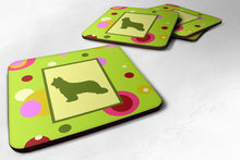 Load image into Gallery viewer, Briard Coasters - Set of 4 Lightweight Foam, Absorbent Drink Coasters