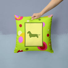 Load image into Gallery viewer, Dachshund Throw Pillow - 14x14 Decorative Pillow – Art for Your Home &amp; Patio
