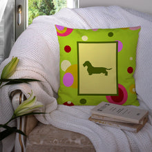 Load image into Gallery viewer, Dachshund Throw Pillow - 14x14 Decorative Pillow – Art for Your Home &amp; Patio