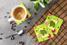 Load image into Gallery viewer, Keeshond Coasters - Set of 4 Lightweight Foam, Absorbent Drink Coasters