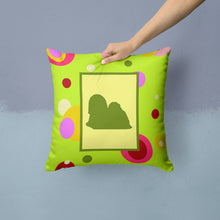 Load image into Gallery viewer, Lhasa Apso Throw Pillow - 14x14 Decorative Pillow – Art for Your Home &amp; Patio
