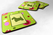 Load image into Gallery viewer, Scottish Terrier Coasters - Set of 4 Lightweight Foam, Absorbent Drink Coasters