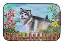 Load image into Gallery viewer, Alaskan Malamute Spring Dish Drying Mat – Absorbent, Artistic Kitchen Essentials CK1200DDM
