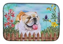 Load image into Gallery viewer, English Bulldog Spring Dish Drying Mat – Absorbent, Artistic Kitchen Essentials CK1201DDM