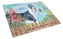 Load image into Gallery viewer, Harlequin Great Dane Spring Glass Cutting Boards – Durable, Decorative Kitchen Art Large CK1205LCB