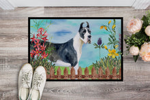 Load image into Gallery viewer, Harlequin Great Dane Spring Doormat - 18x27 Decorative Floor Mat – Indoor/Outdoor Rug with Artistic Flair CK1205MAT