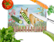 Load image into Gallery viewer, American Staffordshire Spring Glass Cutting Boards – Durable, Decorative Kitchen Art Large CK1206LCB