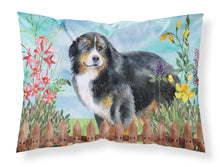 Load image into Gallery viewer, Bernese Mountain Dog Spring  Standard Pillowcase – Artistic Decorative Front, White Back CK1207PILLOWCASE