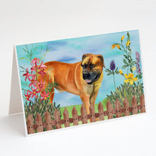 Load image into Gallery viewer, Boerboel Mastiff Spring Greeting Cards -  Blank Note Cards – 8-Pack of Artist-Designed Cards with Envelopes