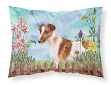 Load image into Gallery viewer, Smooth Fox Terrier Spring  Standard Pillowcase – Artistic Decorative Front, White Back CK1209PILLOWCASE